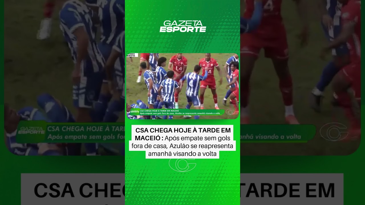 Após empate sem gols fora de casa, CSA se reapresenta hoje visando a volta