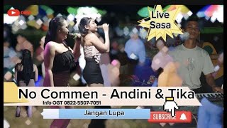 NO COMEN | itu sih derita ello | Cover Andini dan Tika | Live Sasan