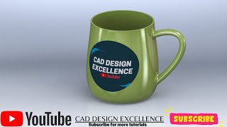 Solidworks Tutorial || How to make a coffee mug in solidworks