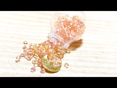 月と宝石のガラスドーム ハンドメイド 初心者 moon jewely glass dome handmade beginner