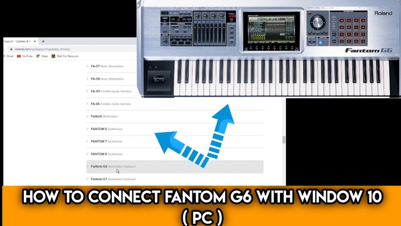 HOW TO CONNECT FANTOM G6 WITH PC (WINDOW 10)/[HINDI]/CHAWLA MUSIC