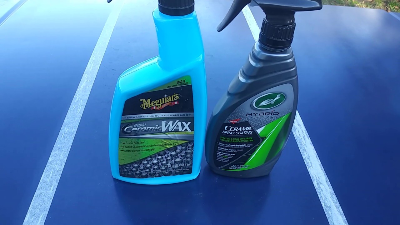 Meguiar's hybrid ceramic wax vs turtle wax hybrid ceramic coating after 5 car washes going
