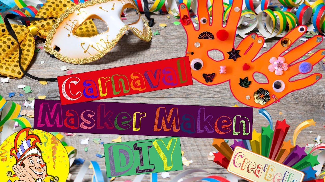 altijd Vlekkeloos zeil Maak je eigen masker! | Carnaval | Crea'Bella | DIY - YouTube