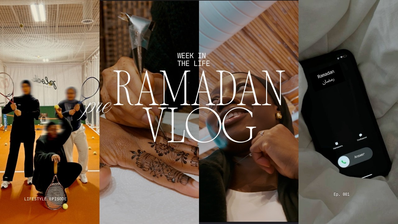 Pre-Ramadan Vlog | Ramadan Journal set up, Black Muslim Women Shinning Event, Tennis with Friends