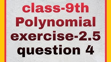 Polynomial, Class 9, Chapter 2, question 4, exercise 2.5, Royal study point, Shivam Sahu.