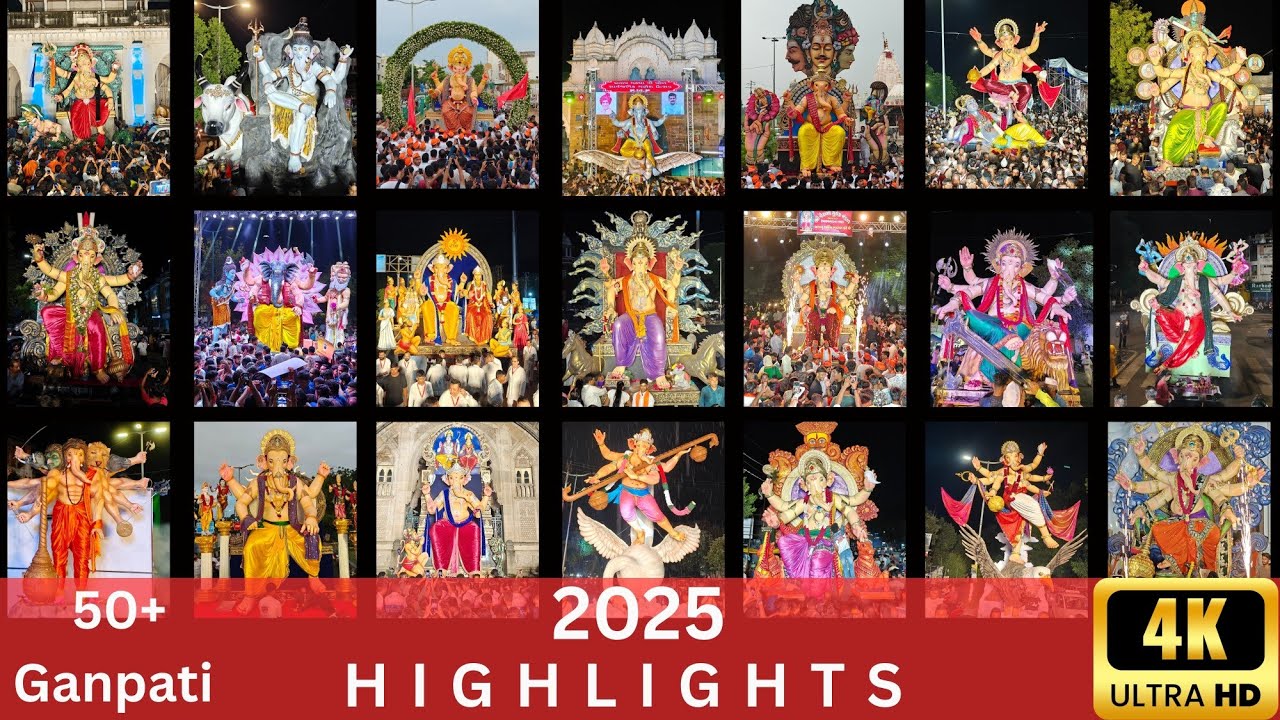 Vadodara Ganpati Aagman 2025 | Ganpati Aagman Highlights | Ganesh chaturthi 2025 