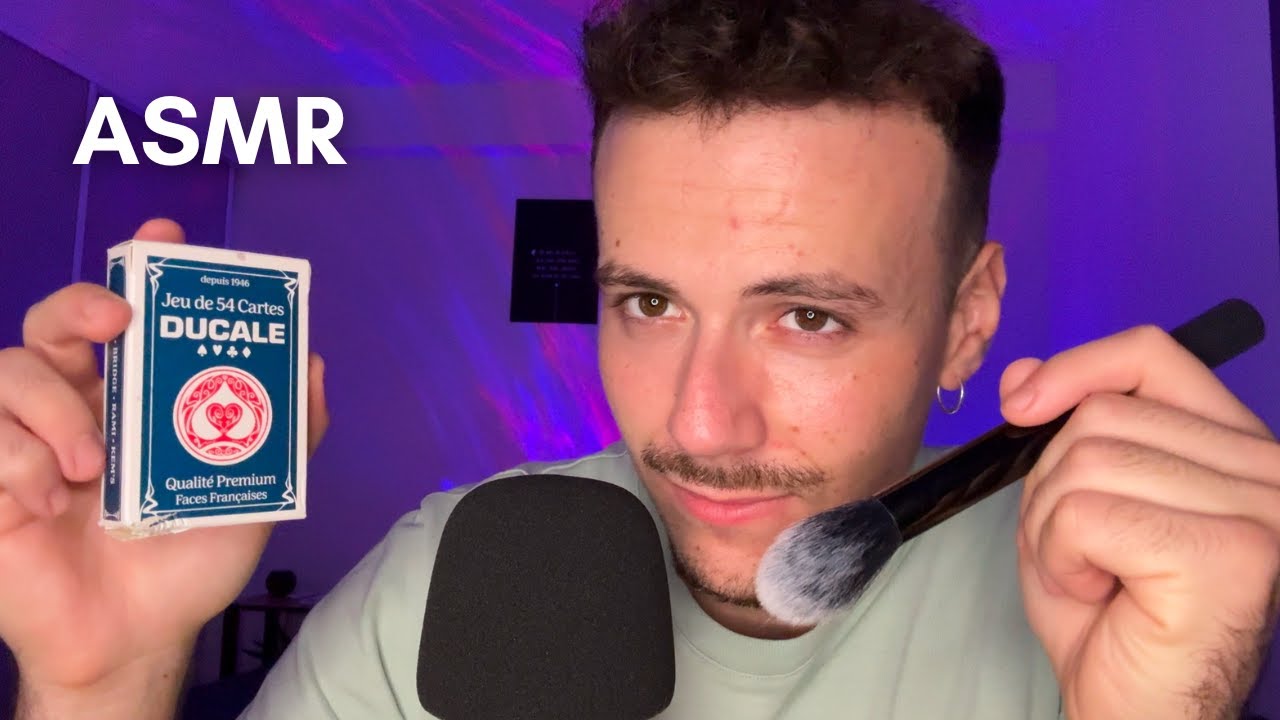ASMR | CHUCHOTEMENT doux & TRIGGERS avec des CARTES 🃏😴
