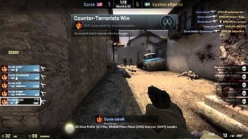 RAW Match Hightlights | Curse vs Epsilon Gaming - DreamHack Summer 2013 CS:GO