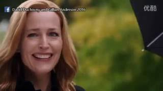 David Duchovny and Gillian Anderson - Bloopers moments Season 10