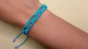 Passo a Passo:Como fazer Pulseira Macrame Simples e Rápida/Tutorial completo.