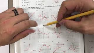 Honors Algebra 2 STEM - Domain/Range/Increasing/Decreasing/Constant Pg 268 #26