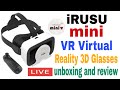 Irusu Mini VR Virtual Reality 3D Glasses 
unboxing & review and specification in Hindi