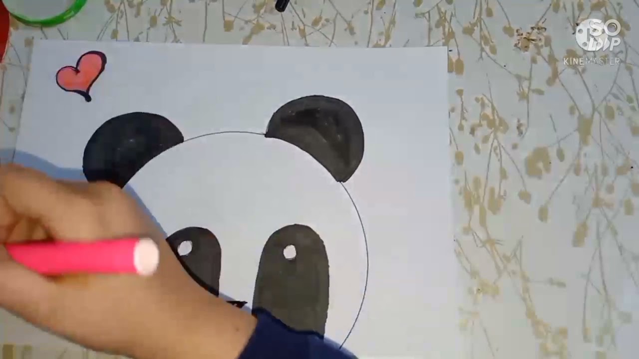للتسلية رسم الباندا 🐼