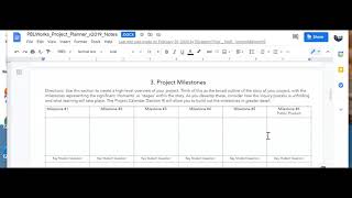Project Planner Overview