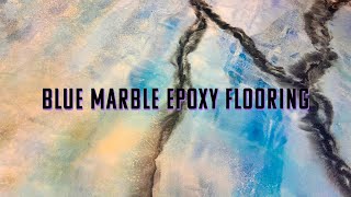 Blue and White Marble Epoxy Flooring - Countertop Epoxy -  TikTok Live 01\/25\/24
