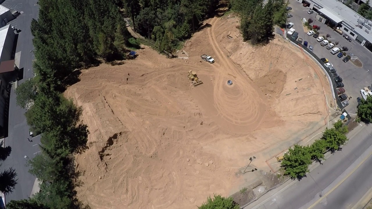 Aerial footage of the Grass Valley sinkhole taken July 11, 2017 YouTube
