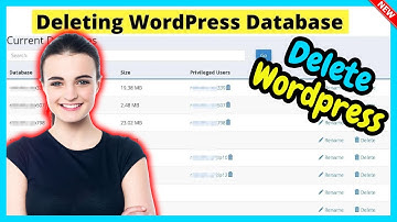 How To Delete WordPress Database 2025 | Remove Database PhpMyAdmin