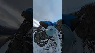 Gopro | Sledding Off A 3,316' Cliff 🎬 Espen Fadnes #Shorts #Base