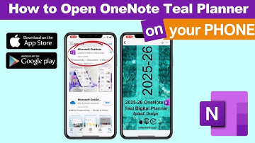 How to Open Teal Digital Planner on Your iPhone or Android | OneNote Mobile Setup Guide
