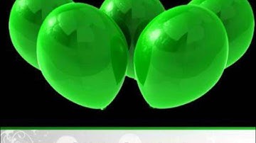 green balloons for positivity powerpoint templates ppt backgrounds for slides 0313