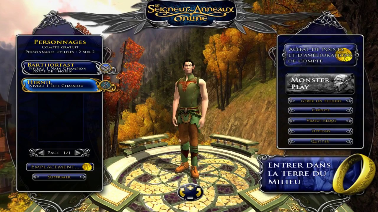 Intro Elfe du Seigneur des anneaux en ligne Jeu de rôle en ligne à accès gratuit YouTube