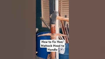How to fix Hoe/Mattock Head to Handle - DIY - ASMR. #ASMR #diy #shorts #howto #fyp #tipsandtricks