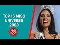 TOP 15 MISS UNIVERSO 2003/ PANAMÁ