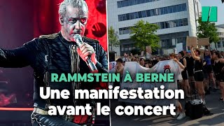 Chanteur de Rammstein accusé d’agressions sexuelles : à Berne, une manifestation avant un concert