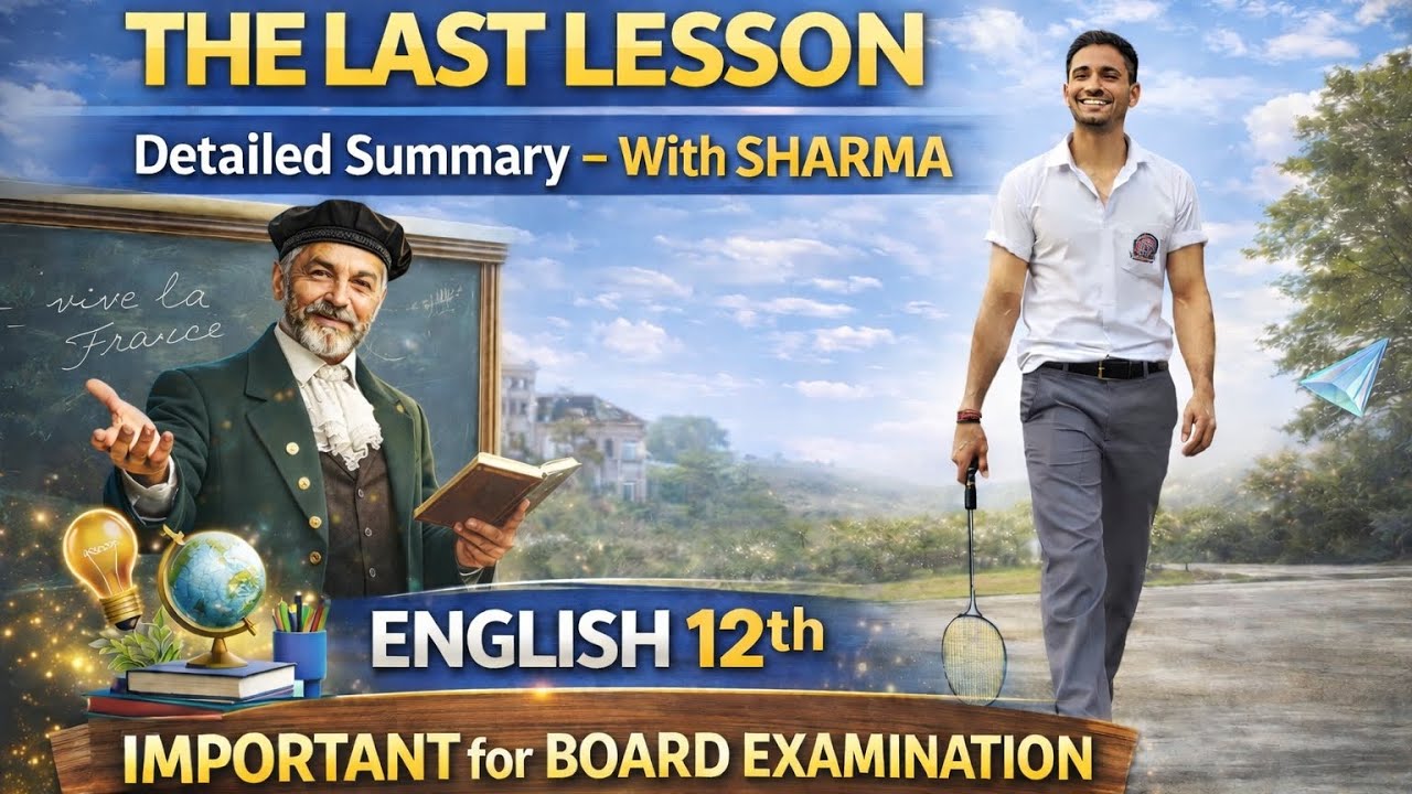 THE LAST LESSON 🔥 | English 12th | Detailed important Summary & Important Questions | Board Exam 💯
