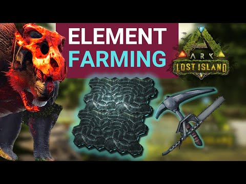 LOST ISLAND: Farm ELEMENT the right way | ARK Survival Evolved