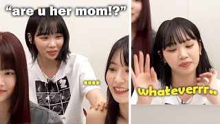 Chaewon *gets triggered* by Sakura's 'special treatment' towards Eunchae (got offended)