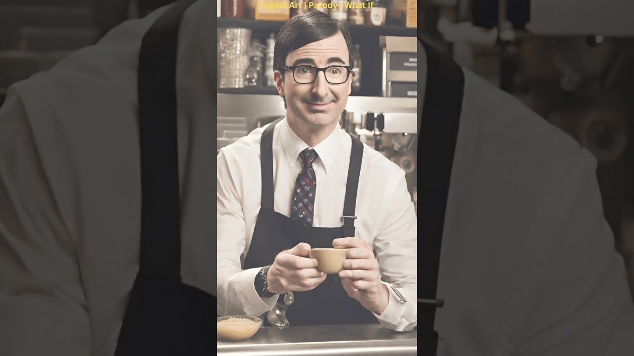 Digital Art Parody - What if John Oliver was a Barista