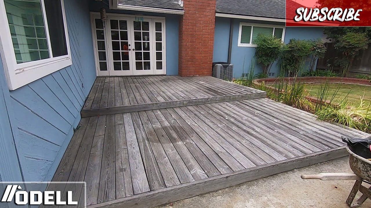 Demo and Setup for Wooden Stamped Concrete Part 1 YouTube