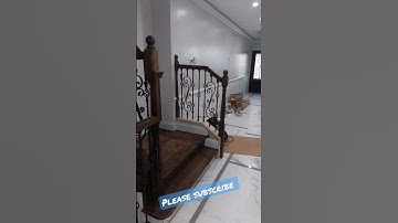 Simple Railing ideas for updating staircase! #youtube #shorts #like #video #construction #diy