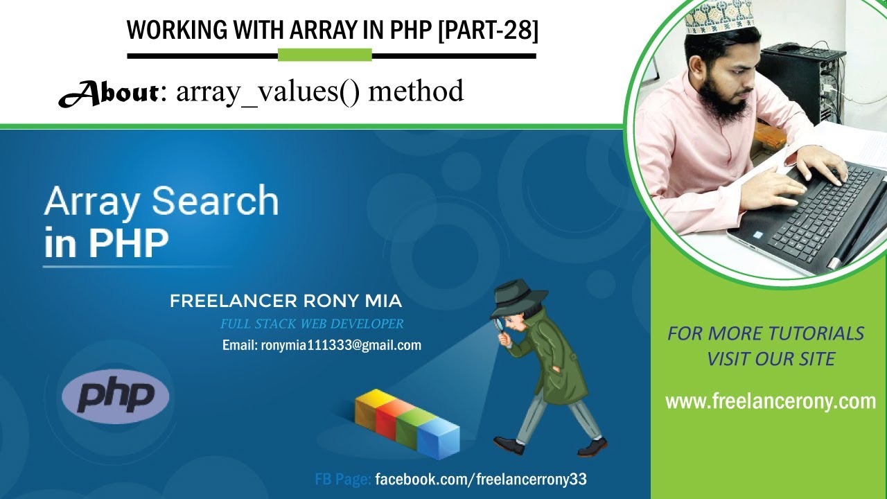 array_values  Update 2022  Working with Array in PHP  [PART-28]: php array_values() method