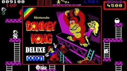 DONKEY KONG (Deluxe Re-release / 3 Loading screens / Trainer options) Walkthrough, ZX Spectrum