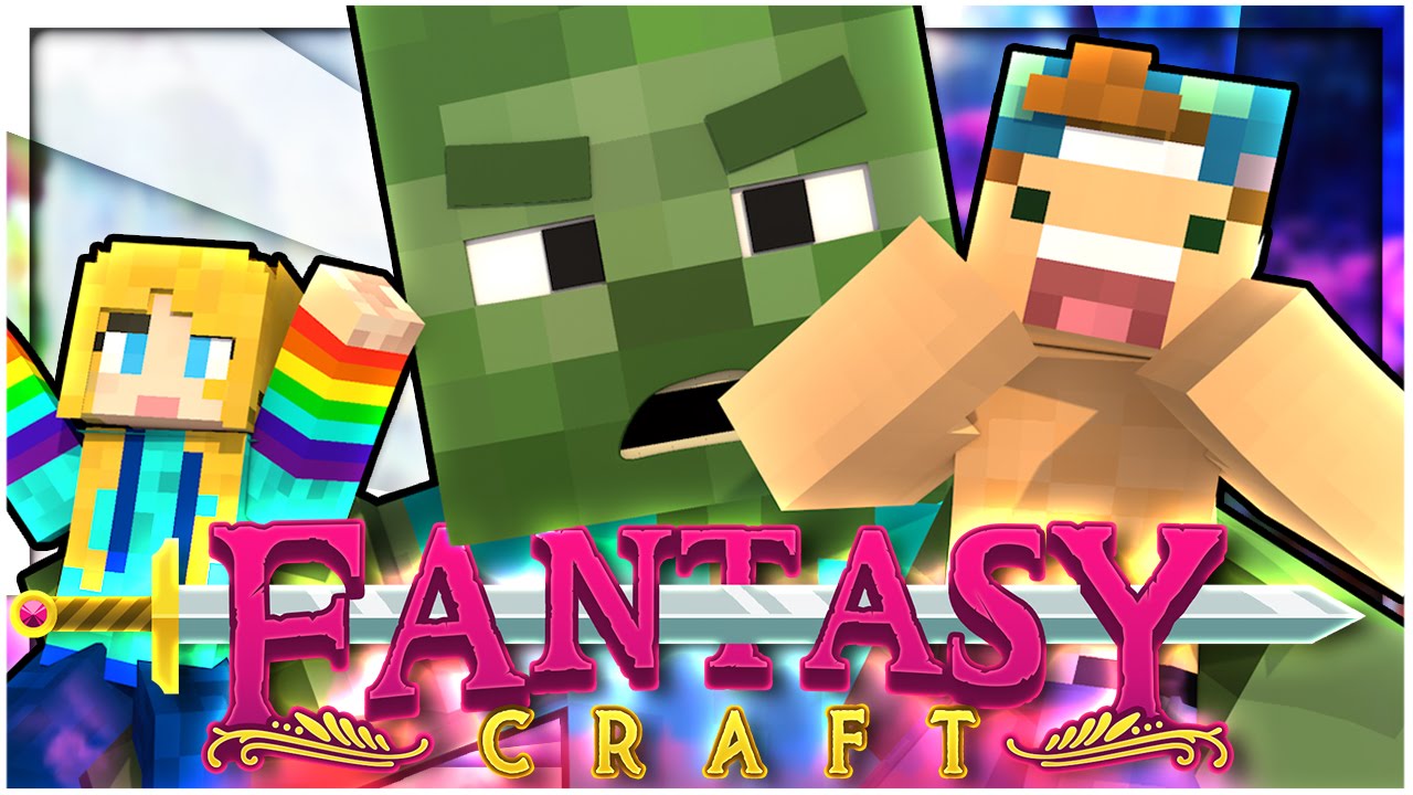 A GIANT ZOMBIE ATTACKS US?! | EP 3 | FantasyCraft (Minecraft Modded Survival)