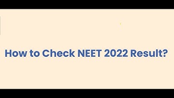 How to check NEET 2022 result | NEET 2022