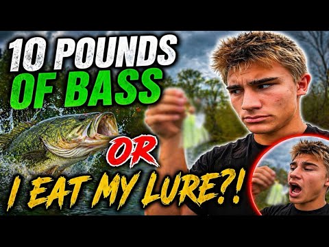 Bass Fishing CHALLENGE…10 Pounds or I Eat My Lure?!