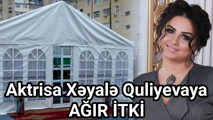 Son dəqiqə! Tanınmış aktrisa Xəyalə Quliyevaya AĞIR İTKİ