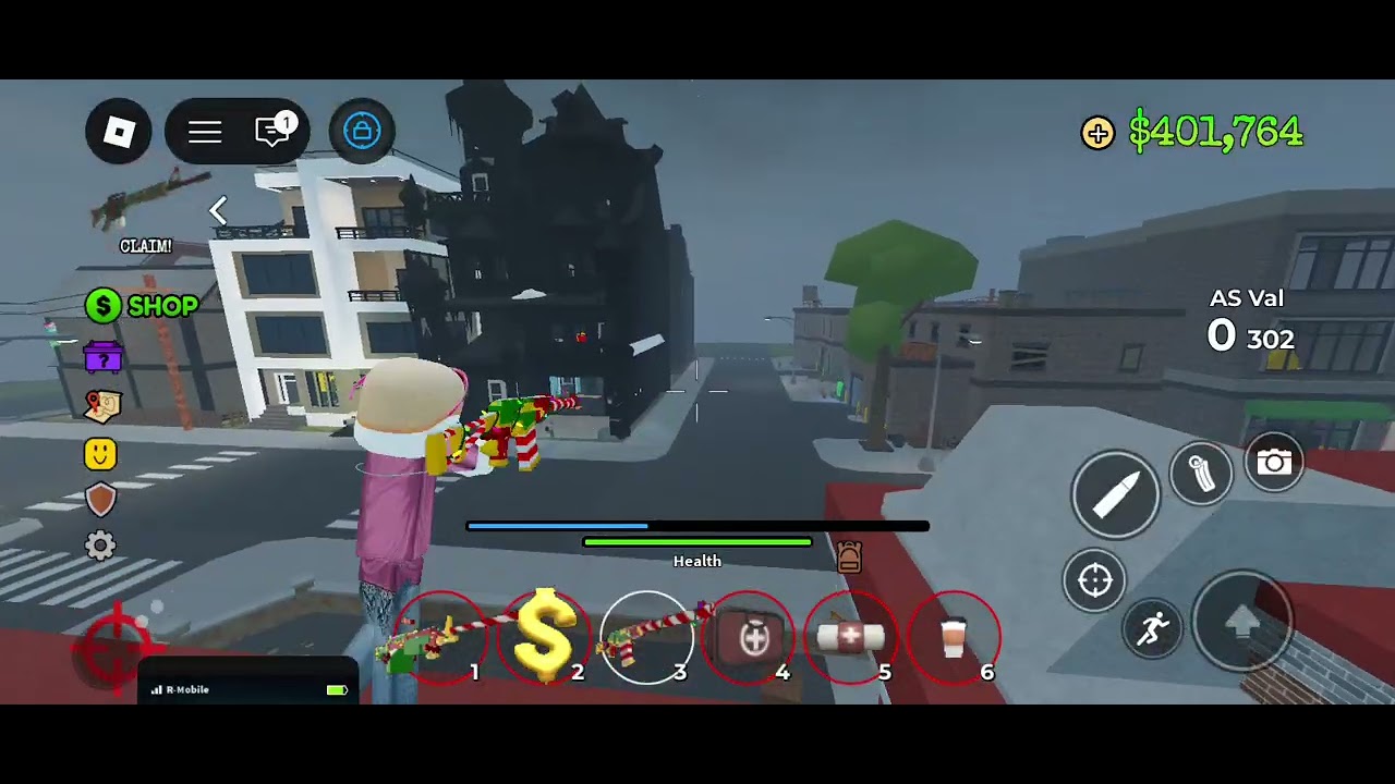 Trying pvp on mobile again(Winning a fight on ohio❤️)(OHIO)