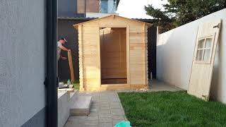 How to assemble a tongue-and-groove garden shed