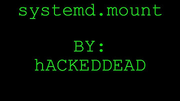 systemd.mount