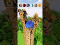 Different Gravity vs Tower #minecraft #teardown