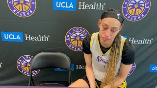 Exclusive: Dearica Hamby gets emotional about WNBA workplace investigation during recent pregnancy