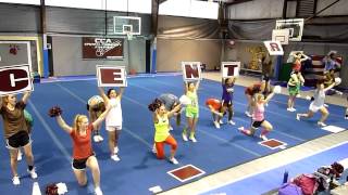 Central Cheerleaders get surprise Student Section at practice &amp; competition