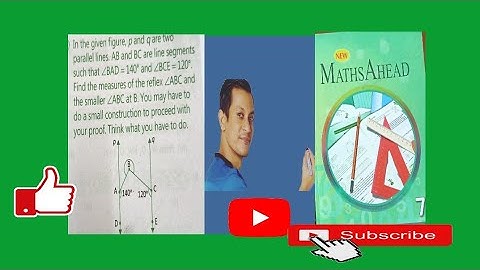 Math ahead ll class 7 Mathematics ll Ex-5.3 ll Find reflex angle ll