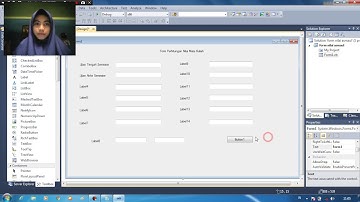 Tutorial Membuat Form Nilai Mata Kuliah Menggunakan Microsoft Visual Studio 2010
