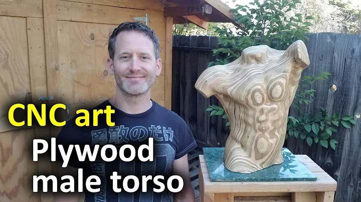 CNC carving a male torso out of plywood - With the...