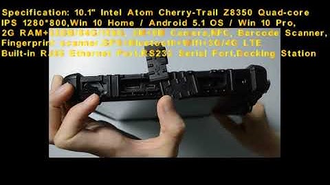 Highton 10.1 inch Windows10 RJ45 RS232 Ethernet Port Rugged Tablet---HR1006